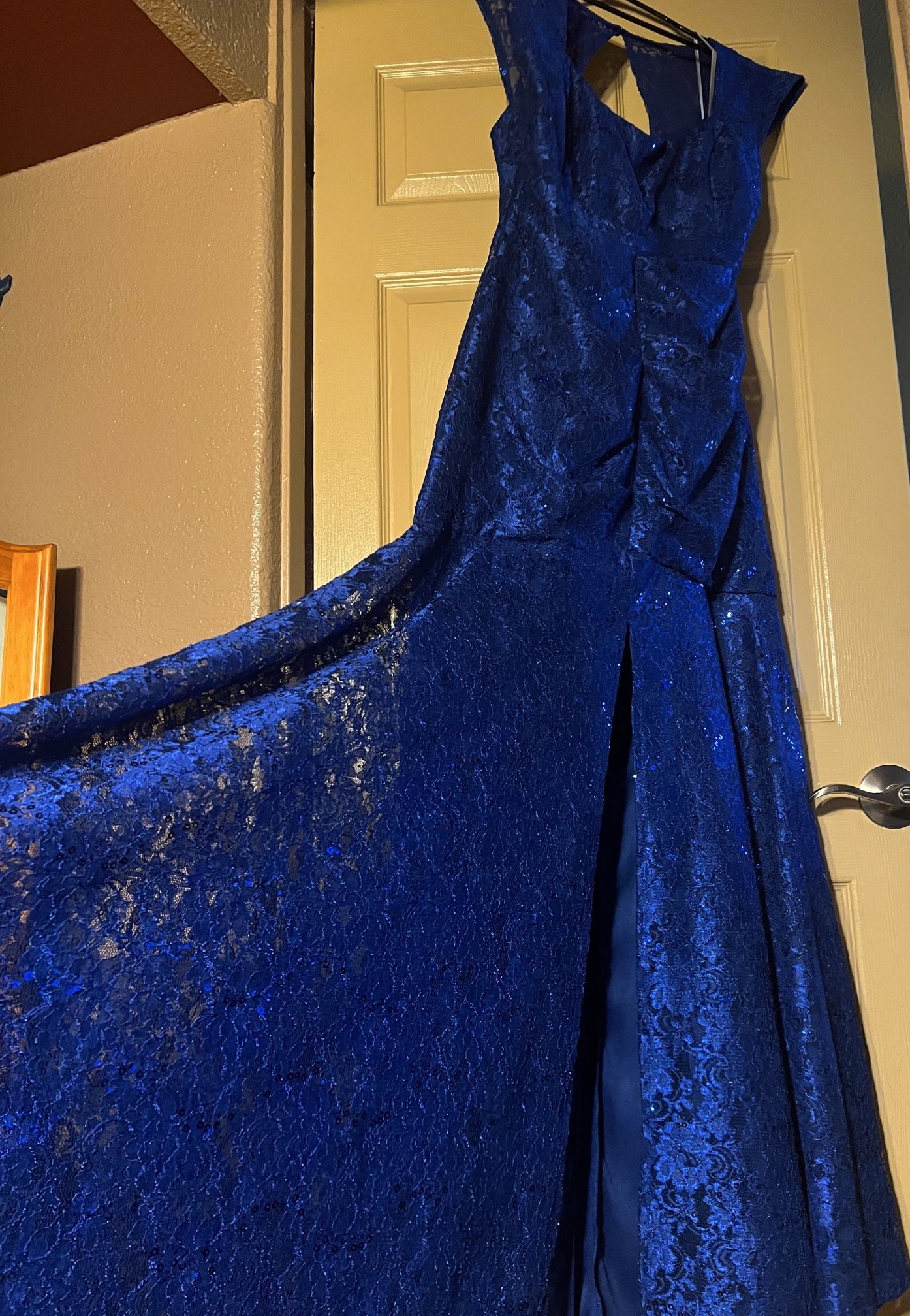 Royal Blue Night Gown/ Dress