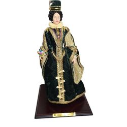 Jose Marin Verdugo Collectible Elvira Siglo XVI Doll Spain Antique Doll 14" H 