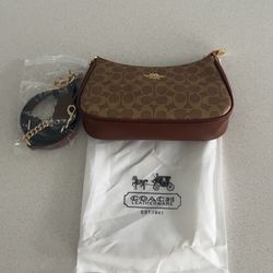 Brown coach purse