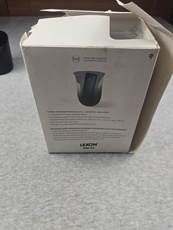 Lexon Oblio 10W Wireless Charger Station & UV Sanitizer Black New Open Box READ