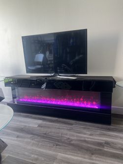 Originally $1200 COLORED FIREPLACE ! One crack on the side ! Not visible from front