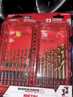 23 Pc Titanium Drill Bits 
