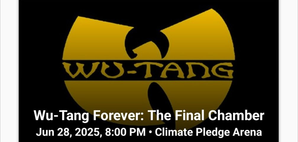 2 Club Tickets - Wu Tang Clan, Run The Jewels