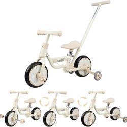 ZUKKA Toddler 4 in 1 with Detachable Push Handle and Silent Wheels