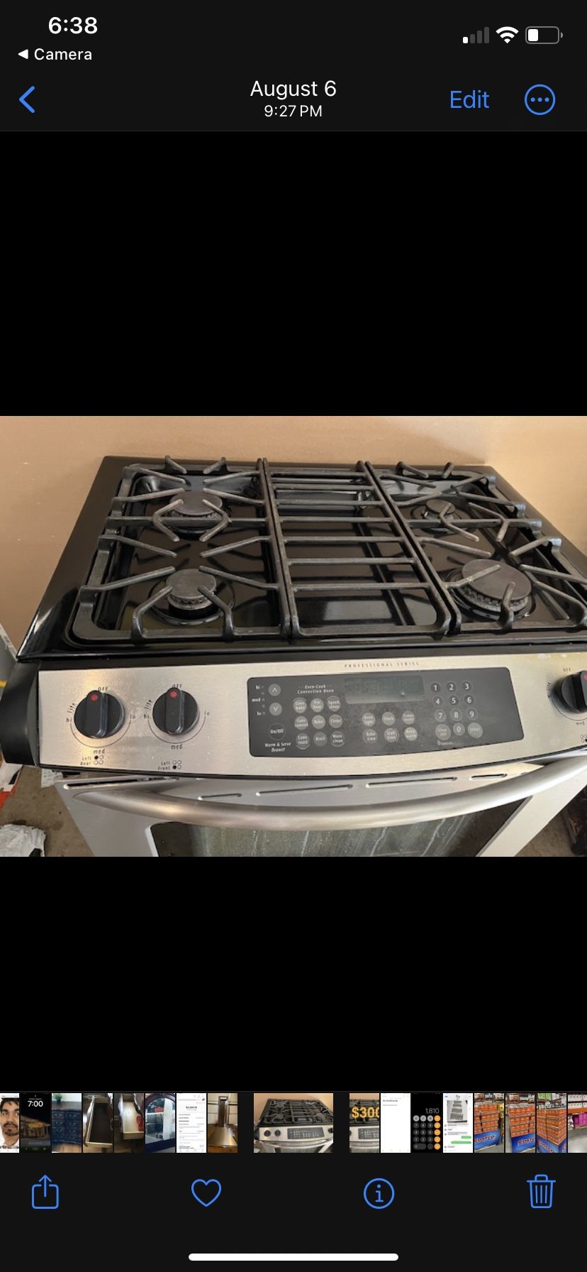 Professional Series Slide In Stove