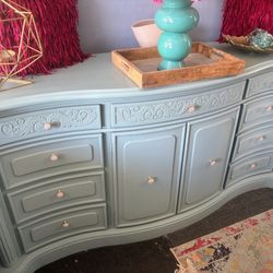 Light Blue High Boy Dresser @ Picky Pinchers Furniture 5280 Seminole Blvd.