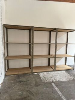 Industrial Racks 48 in W x 30 in D Used Heavy Duty Storage Shelving 4 Tier Delivery Available