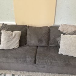 2 Sofas with cushions 