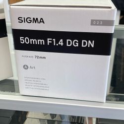 Sigma 50mm F1.4 For Sony 