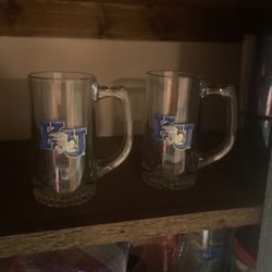 KU Large Mugs (glass/metal)