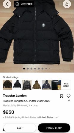 Trapstar puffer jacket