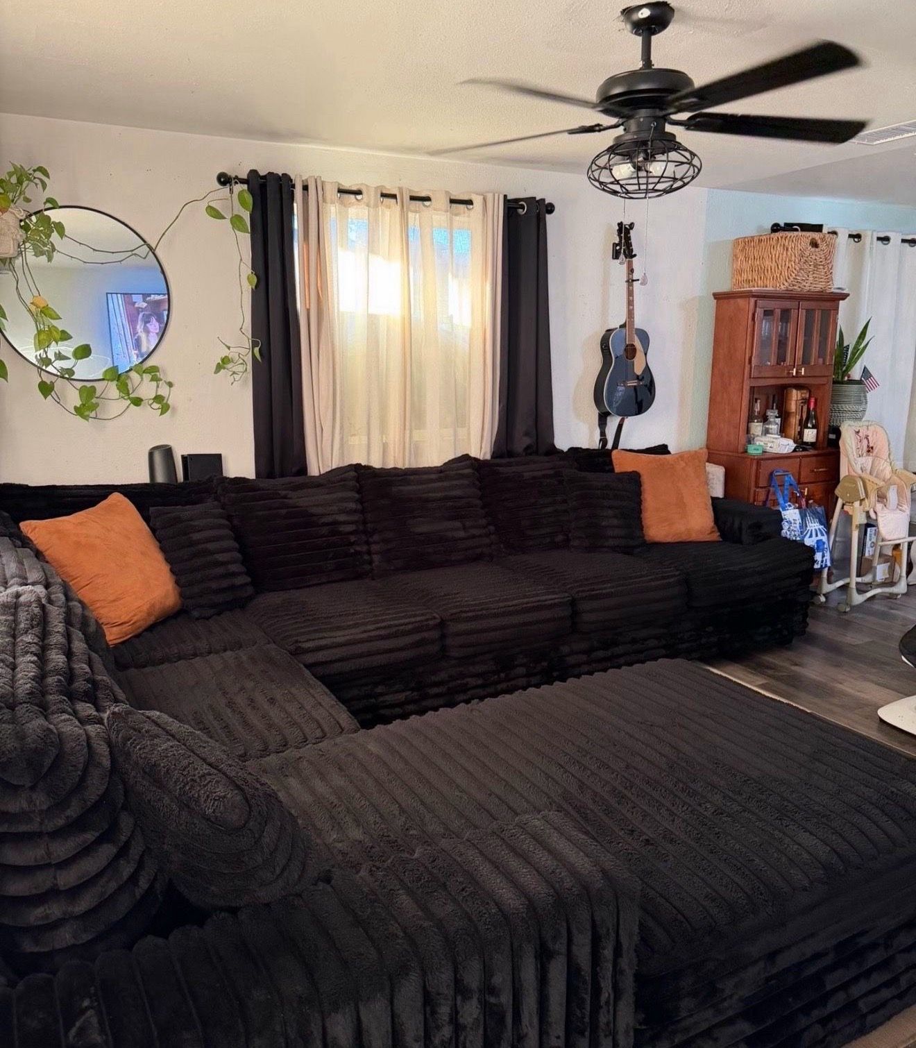 Black couch