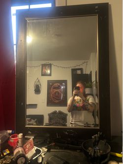 Large black mirror