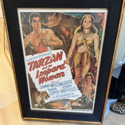 Vintage Movie Poster: Tarzan & The Leopard Woman