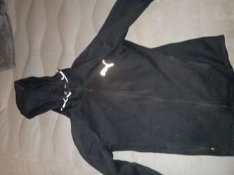 Puma Zip-Up Hoodie - Black - Size S