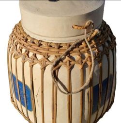 Vintage Asian Large Rice Pot Decor Nice!