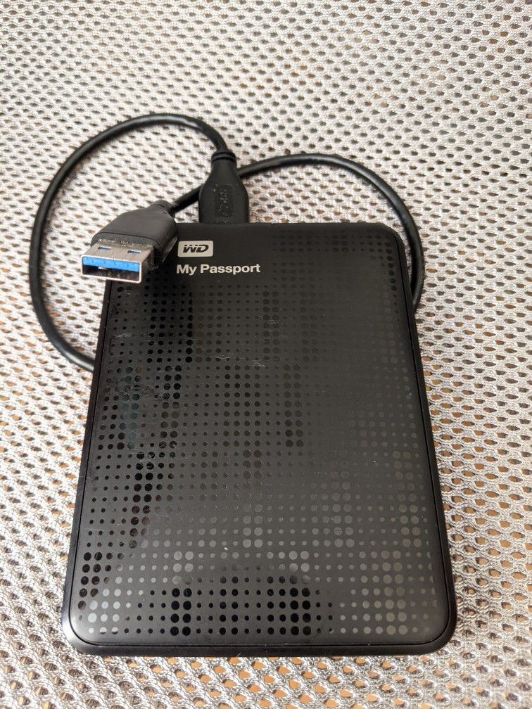 1TB Western Digital WD My Passport External Portable Hard Drive