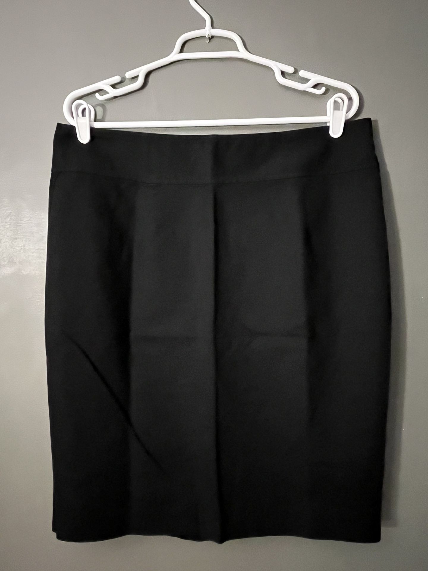 NWOT Women’s Casual High Waisted Knee Length Midi Pencil Skirt In Black Sz: 16