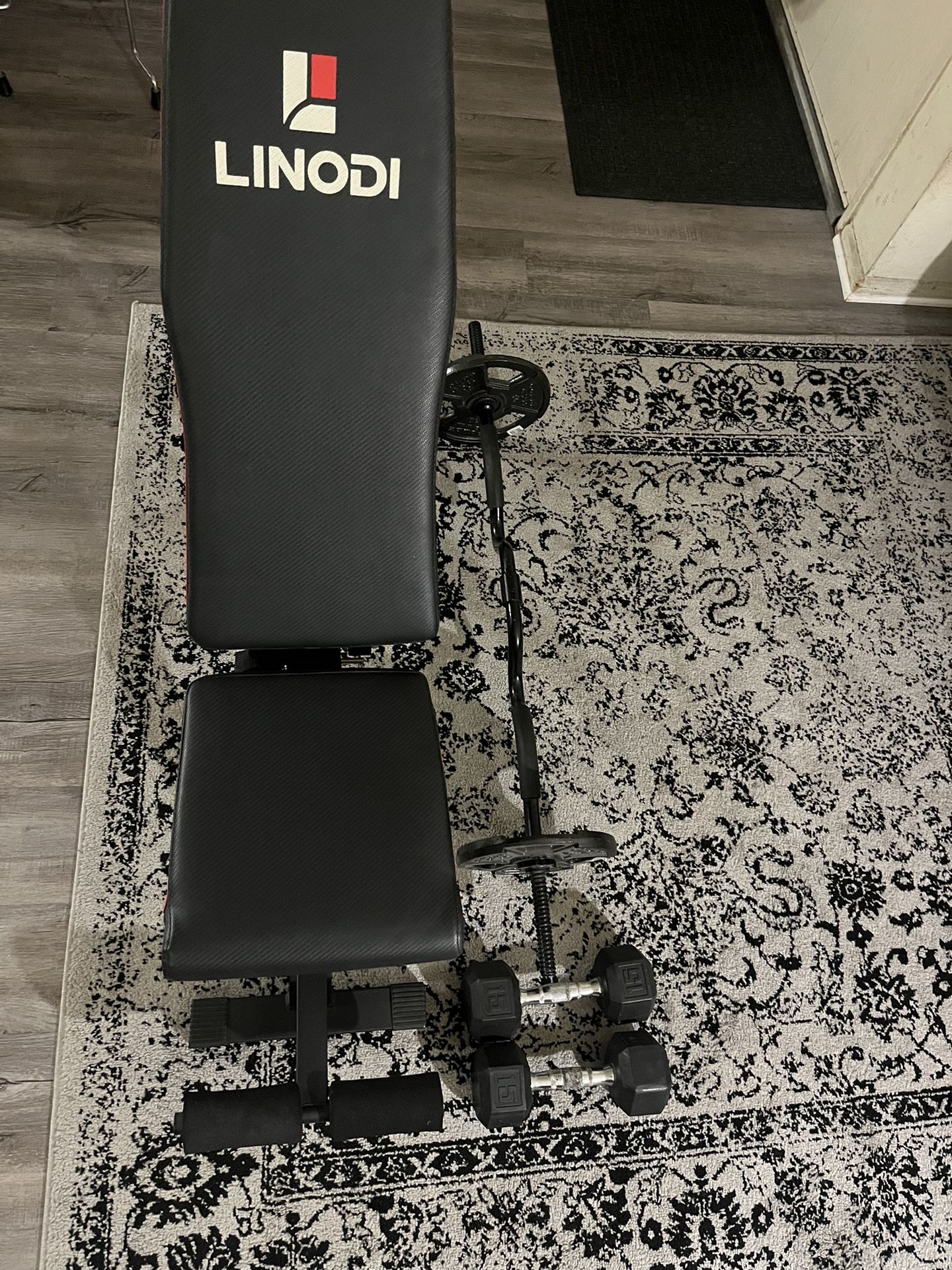 Adjustable Bench And Weights