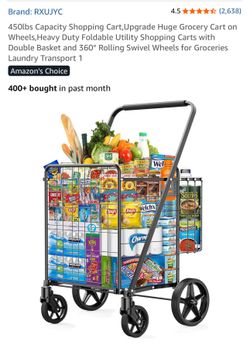 450lbs Capacity Shopping Cart