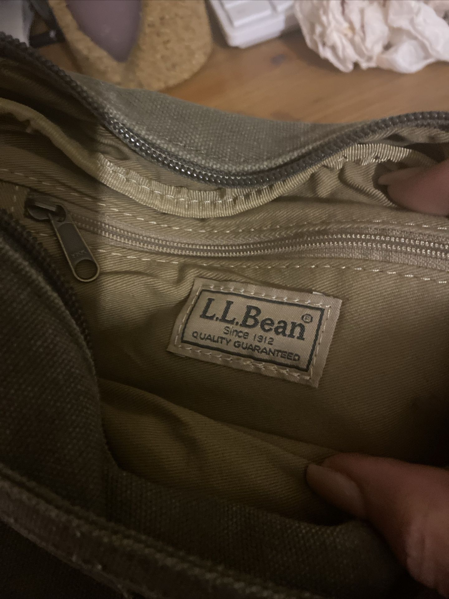 2 Vintage L.L BEAN CANVAS Messenger Bag