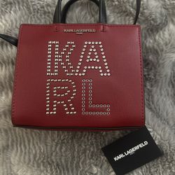 Karl Lagerfeld Red Crossbody Bag
