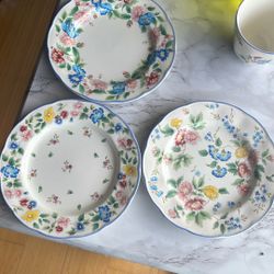 Laura Ashley China Plates 