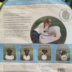 Brand New Indoor Or Outdoor Lulyboo Baby Lounge To Go 