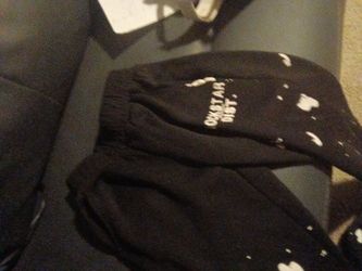 Black Rockstar Dist Sweatpants