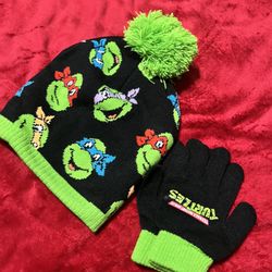 Kids Ninjas Turtles Beanie Set