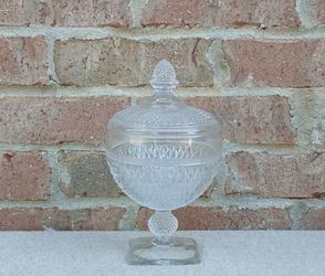 Vintage English Hobnail Candy Dish/Lid