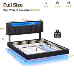 Bed Frame With Headboard (no Led)