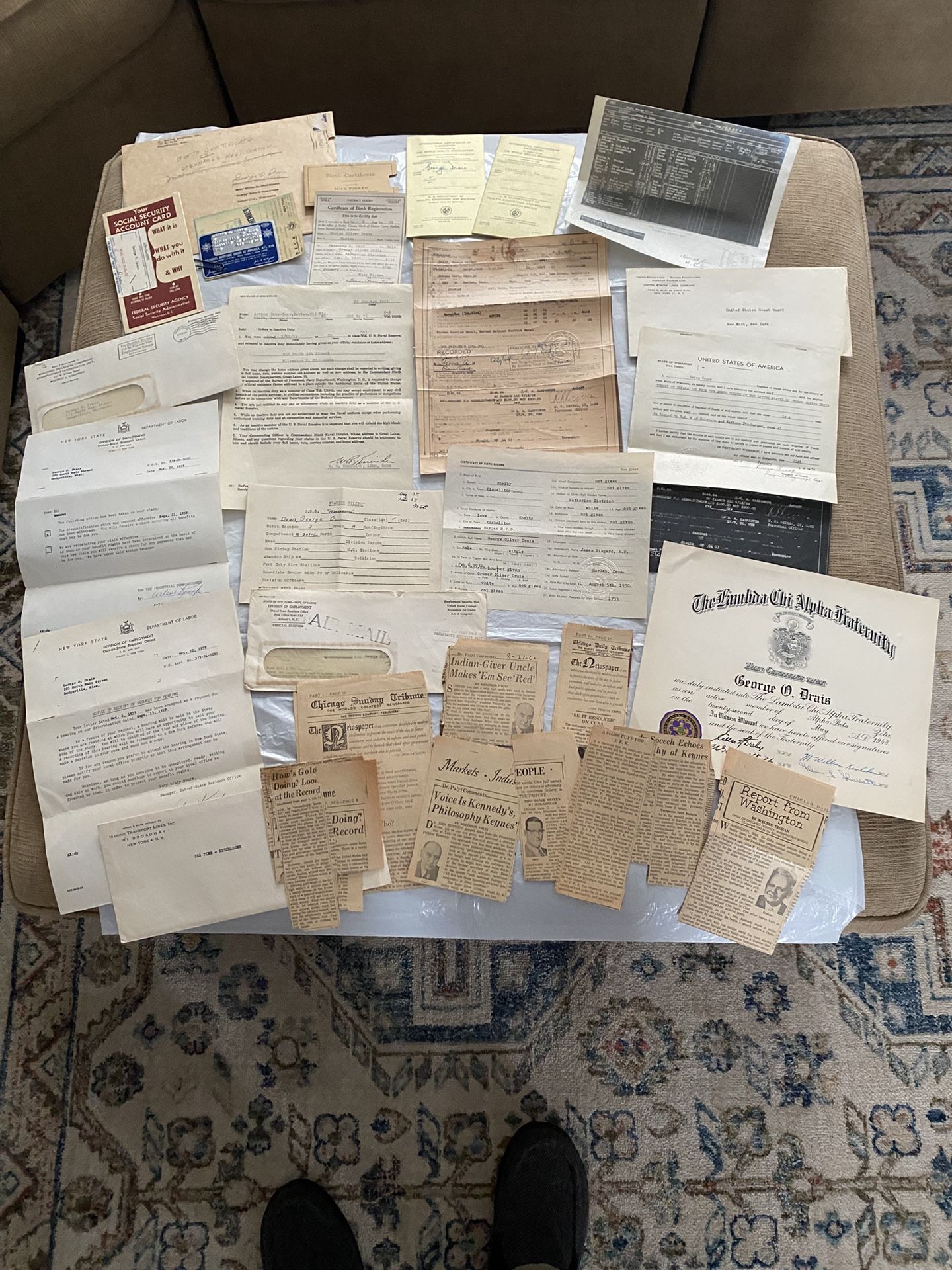 Vintage 2nd Grouping Of Naval Soldier Ephemera