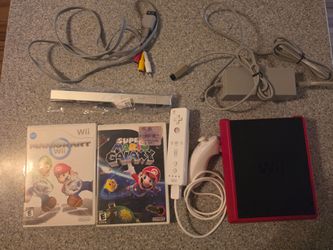 Nintendo Wii Mini With Mario Galaxy and Mario Kart