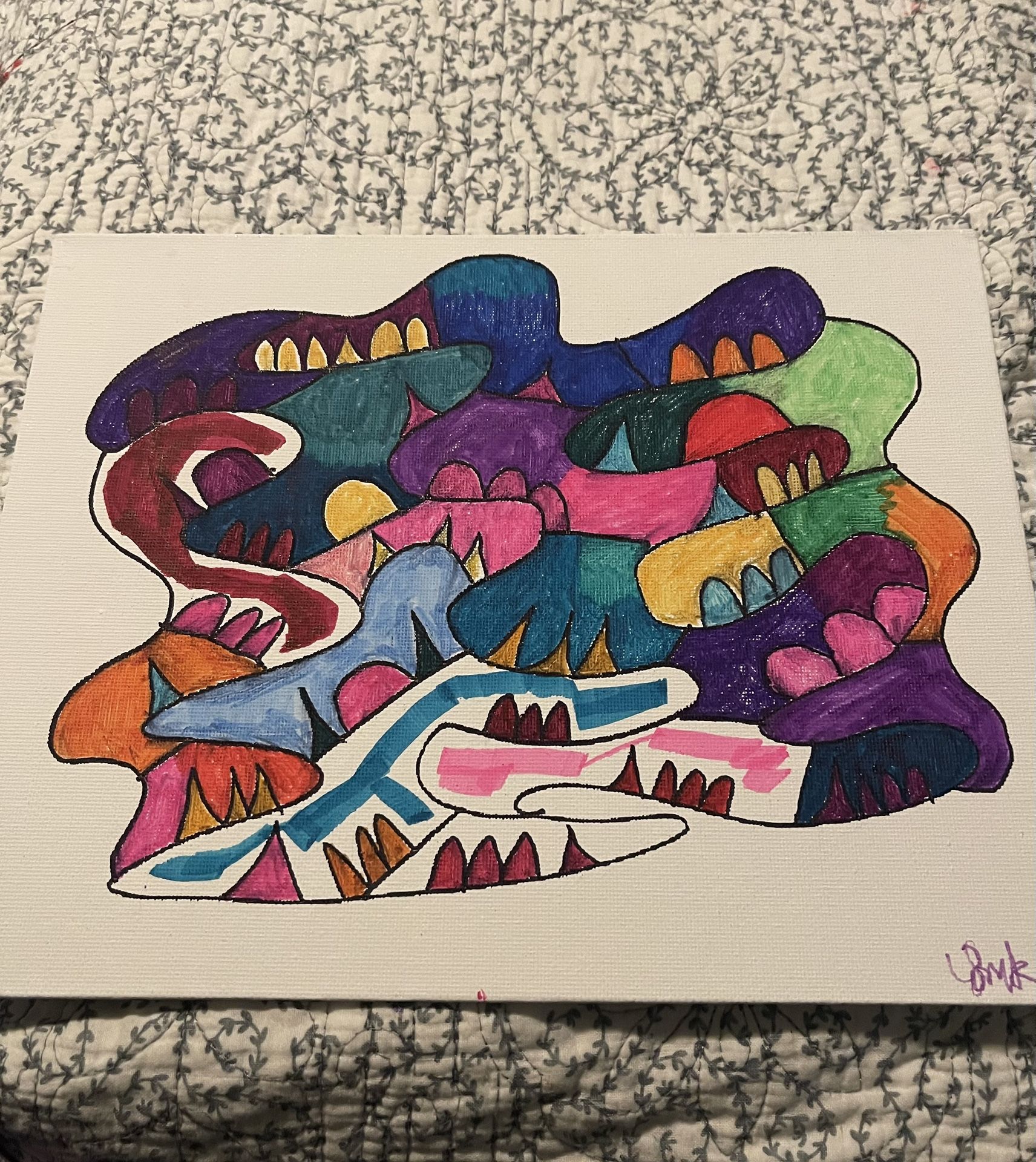 Crazy Shapes Painting New