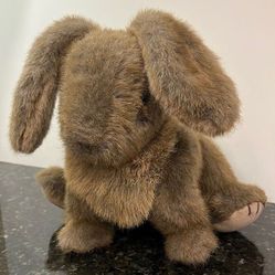 Vintage Gund 1985 Tippett The Bunny Rabbit 3460 Brown W/ Blue Eyes Plush 