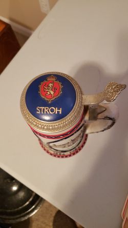 Stroh's beer stein 1986 Statue of Liberty