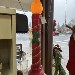 Red & Gold Candle Blow Mold