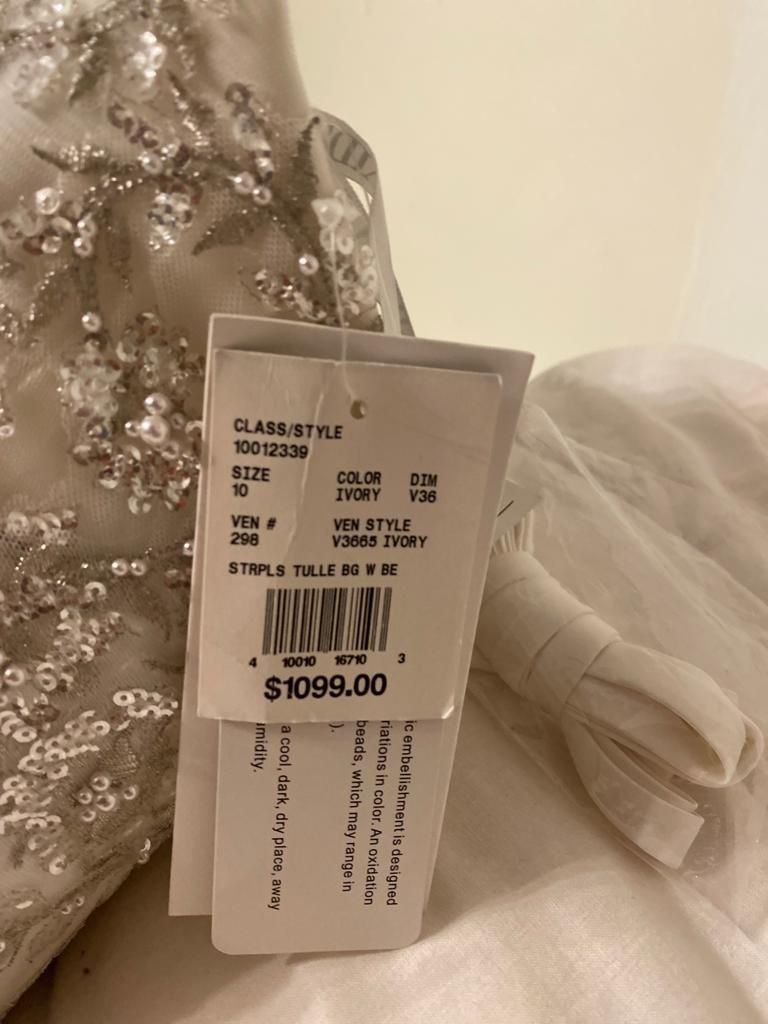 David’s Bridal Wedding Dress Size 10