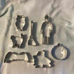 Vintage Halloween Cookie Cutters Set Of 7