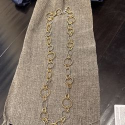 Lia Sophia Silver Gold Necklace 