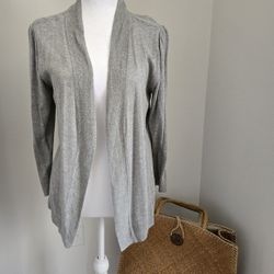 Belldini Gray Women's Open Front Cotton Cardigan New 