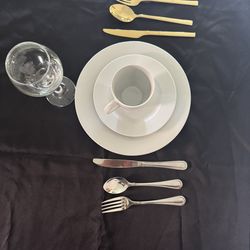 Renta De Platos, Copas, Tenedores, Cucharas