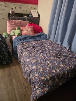 Twin bed frames and mattress