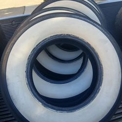 7.10 -15 Bfgoodrich Silvertown White walls Tires (4)