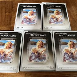 5x7 Acrylic Picture Frames (5) - New in Box