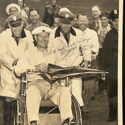 1941 Byron Nelson Golf Photo Orig AP Wire Press Photo Hand Inscribed WWII Era