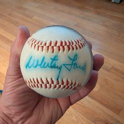 Signed Whitey Ford Baseball