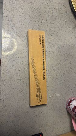 New cordless hedge trimmer blade