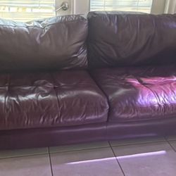 Leather sofa